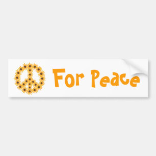 Sinal de Paz de Girassol adesivos