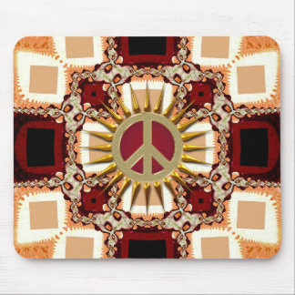 Sinal de Paz de Groovy Ouro Mousepad