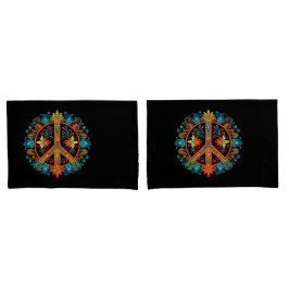 Sinal de paz dos anos 70 e 60 Colorido