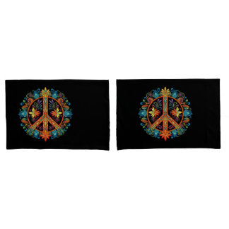 Sinal de paz dos anos 70 e 60 Colorido