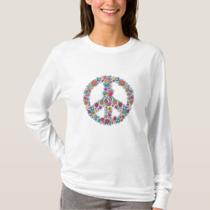 Sinal de Paz Flor T-Shirt