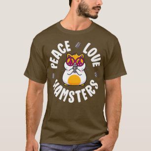 Sinal de Paz Hamster Camisa Garotas Paz