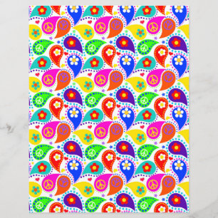 Sinal de Paz Paisley   Hippie Chic Paper