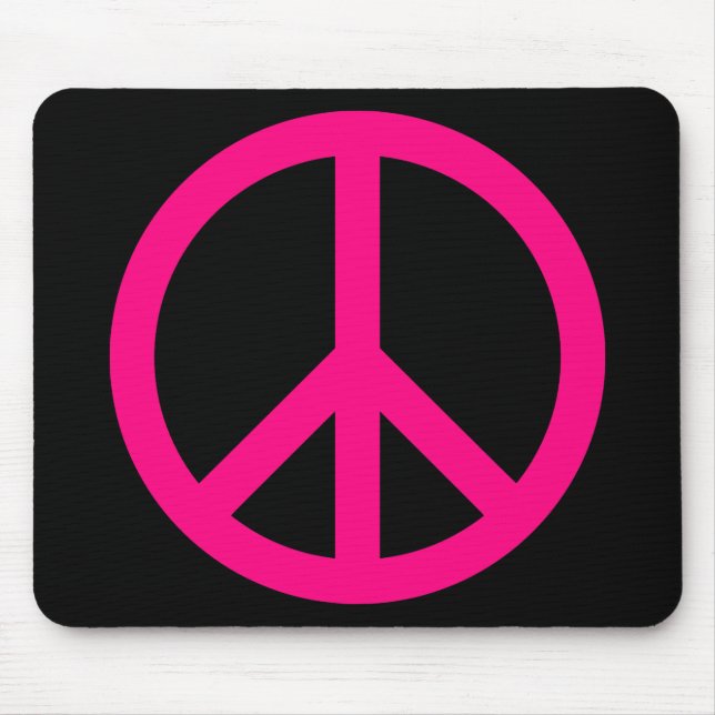 Sinal de Paz Rosa Mousepad (Frente)