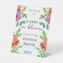 Sinal de Pedestal "Baby in Bloom"