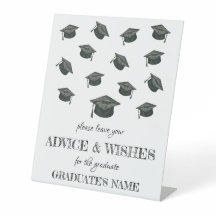 Sinal de Pedestal de festa de formatura