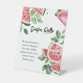 Sinal de Plinto de Rifa de Fralda de Melancia