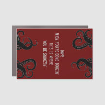 Sinal de porta magnética 12x18