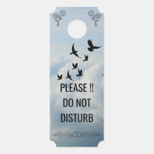 Sinal de Porta Personalizado Não Perturbe Moderno