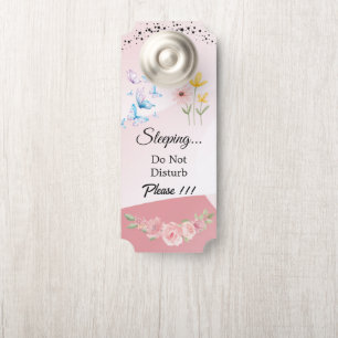 Sinal de Porta Personalizado Não Perturbe Moderno