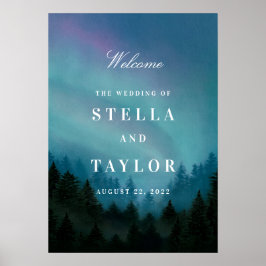 Sinal de Poster Aurora