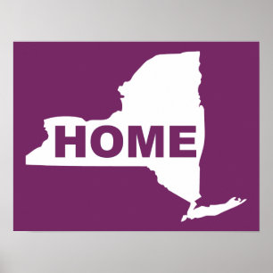 Sinal de Poster de Casa de Nova York