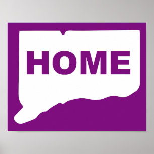 Sinal de Poster de Casa Fora de Connecticut