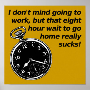 Sinal de Poster de Espera Engraçado