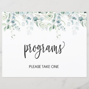 Sinal de Programas - Casamento Eucalyptus