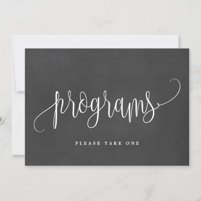 Sinal de Programas - Linda Caligrafia (Frente)