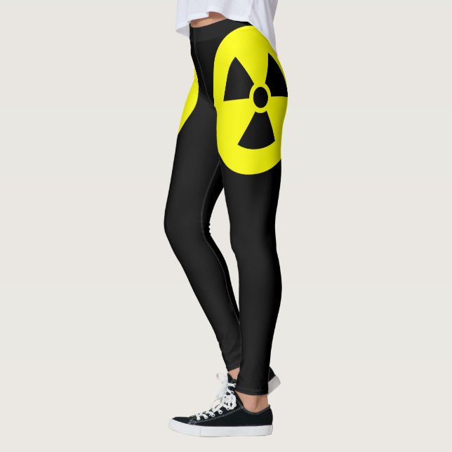 Sinal de radiação Leggings pretas (Esquerda)