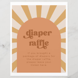 Sinal de Raffle da Fralda Sun | Chá de fraldas sol