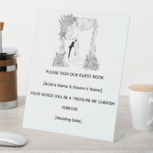 Sinal de Recepção de Casamento Personalizado