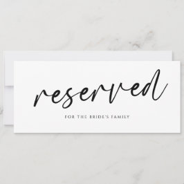 Sinal de Reservado para Casamento Moderno com Cali