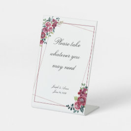 Sinal de Rosa de queda personalizável