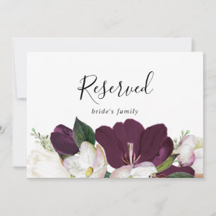 Sinal de Roxo Moody Blooms Reservado