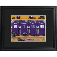Sinal de Sala Locker da NFL com Quadro Corresponde