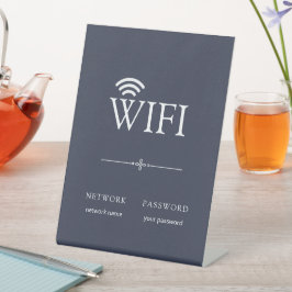 Sinal de Senha de Rede WiFi Minimalista Moderno Ci