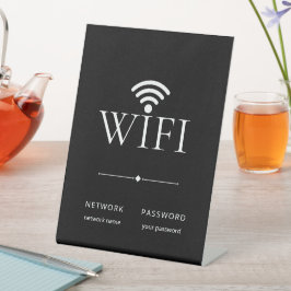 Sinal de Senha de Rede WiFi Minimalista Moderno Pr