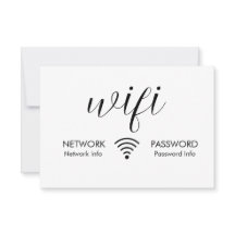 Sinal de Senha Wifi Branco - Informações de Rede W