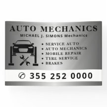 Sinal de serviço de mecânico de reparo de automóve