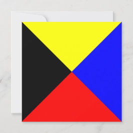 Sinal de Sinalizador Náutico Zulu - Letra Z