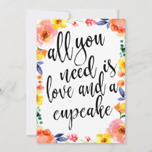 Sinal de Sobremesa de Casamento Cupcake Acessível