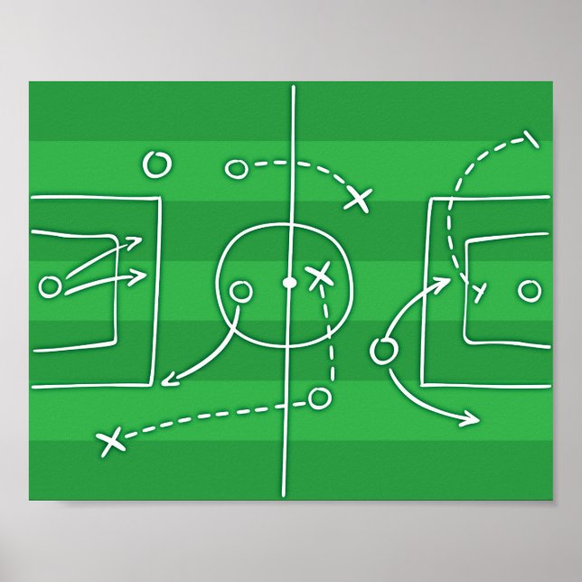 Sinal de Soccer PLAYBOOK Impressão (Frente)