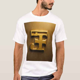 Sinal de T-Shirt Dourado Encantado