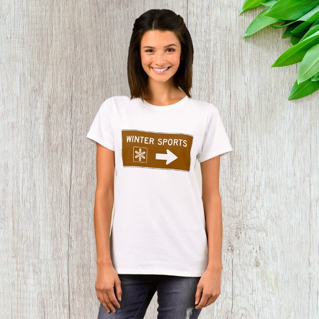 Sinal de T-Shirt para Esporte de inverno (Criador carregado)