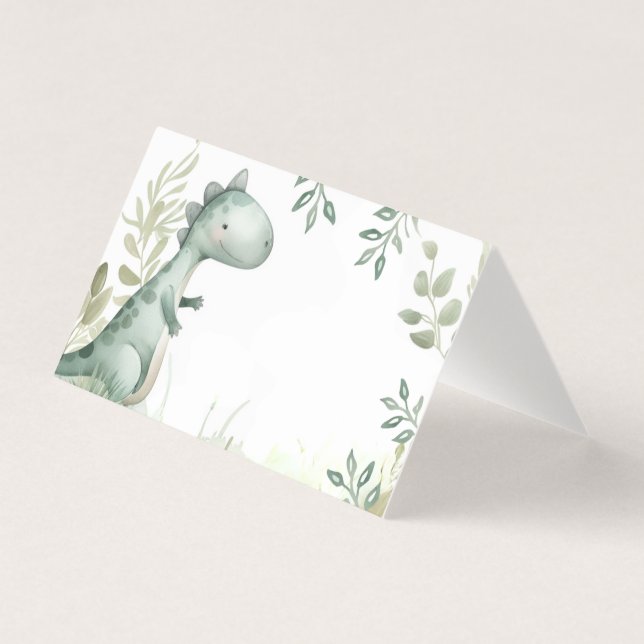 Sinal de Tabletop de Um Menino A-Sauro do Dinossau (Frente)