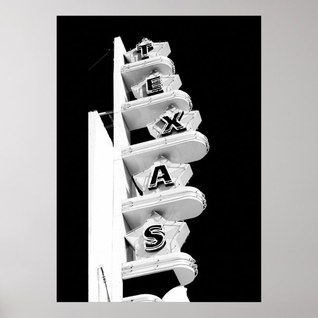 Sinal de Teatro do Texas - Poster (Frente)