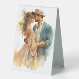 Sinal de tenda da Mesa romântica - Gif do Namorado