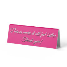 Sinal de tenda de Mesa personalizado