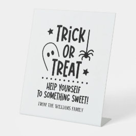 Sinal de Truque ou Doce do Halloween