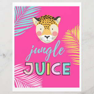 Sinal de uma bebida selvagem Sinal de suco na se