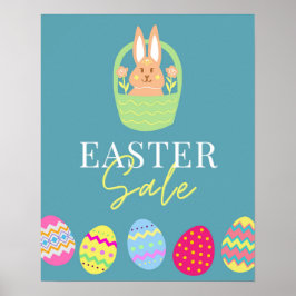 Sinal de venda da páscoa, Poster de ovo de Páscoa