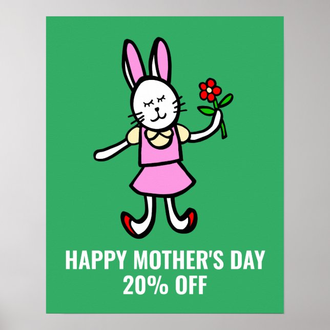 Sinal de venda de dia de as mães, Poster de venda  (Frente)