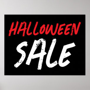 Sinal de venda do Halloween, Poster de venda da lo