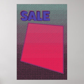 Sinal de Venda Poster Funky Zine Estilo