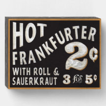 Sinal de Vintage Frankfurter