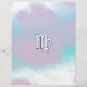 Sinal de Virgo Zodiac em Pastels Estilo de Nacre I