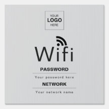 Sinal de WiFi Personalizado para Negócios com Seu