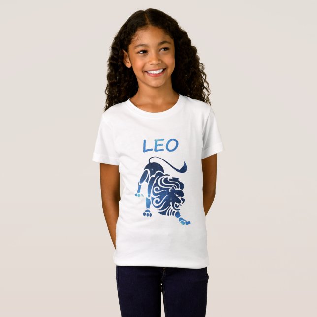 Sinal de Zodíaco Leo Ringer T-Shirt (Frente Completa)